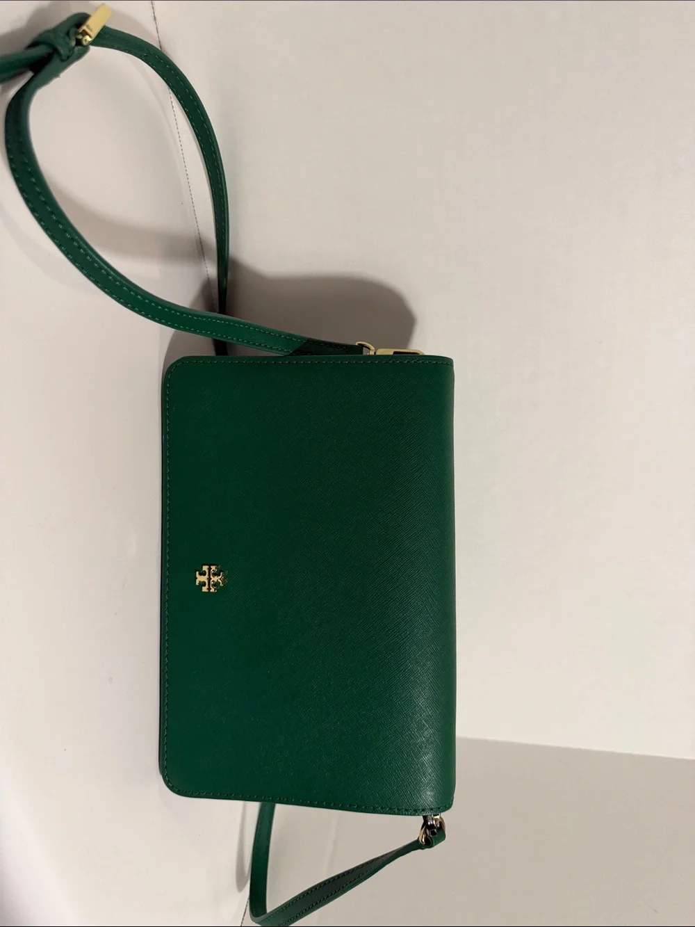 Tori Burch Emerald Green Crossbody Purse-NWOT - Picture 3 of 7